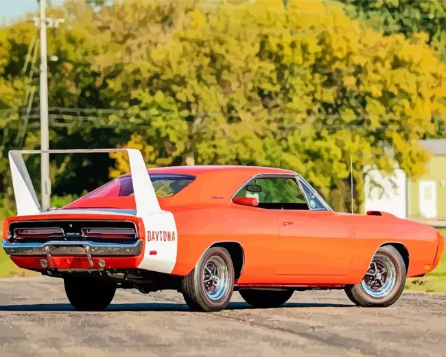 red dodge charger daytona Diamond Paints Red Dodge Charger Daytona Diamond Painting