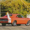 Red Dodge Charger Daytona Diamond Painting
