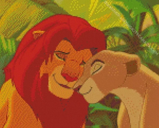 Simba And Nala Diamond Painting