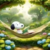 Snoopy Reading Diamond Painting