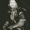 Black And White Boromir Diamond Painting