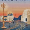 Bordeaux City Poster Diamond Painting