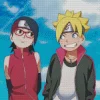 Boruto And Sarada Uchiha Diamond Painting