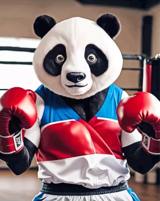 Boxer Panda Diamond Paintings Boxer Panda Diamond Painting