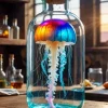 Colorful Jellyfish In Bottle Diamond Painting