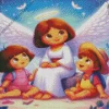 Dora And Her Friend And Angel Diamond Painting