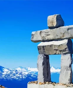 Inukshuk Whistler Diamond Painting