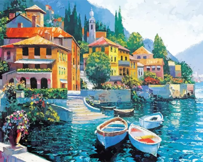 Lake Como howard behrens Diamond Paints Lake Como Howard Behrens Diamond Painting