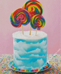 Lollipop Cake Diamond Painting