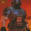 The Doomguy Video Game Diamond Painting