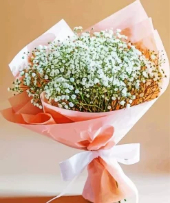 White Baby Breath Bouquet Diamond Painting