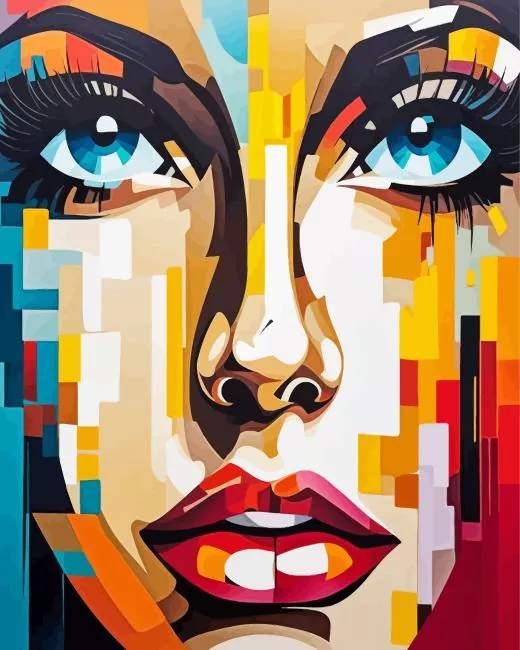 abstract face art Diamond Dotz Abstract Face Art Diamond Painting