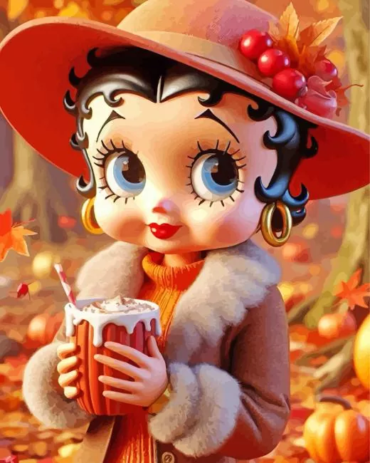 autumn betty boop Diamond Paints Autumn Betty Boop Diamond Painting
