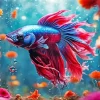Betta Fish Art Diamond Painting
