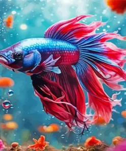 Betta Fish Art Diamond Painting