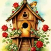 Birdhouse Art Diamond Painting