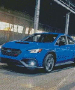 Blue Subaru WRX Diamond Painting