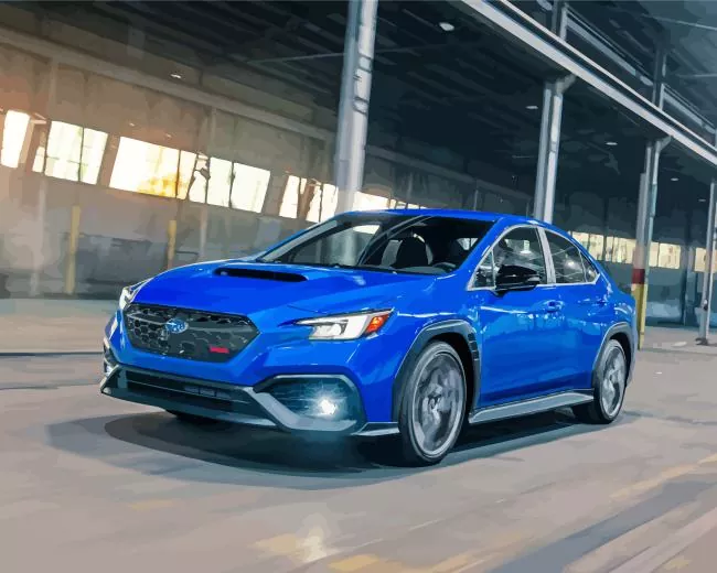 blue subaru wrx Diamond Paintings Blue Subaru WRX Diamond Painting