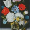 Bosschaert Still Life Of Flowers In A Glass Diamond Painting