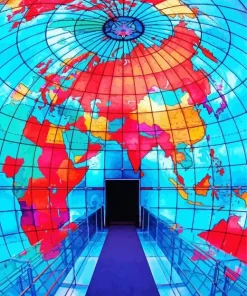 Boston Mapparium Diamond Painting