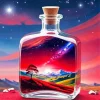 Bottle Scenery Diamond Painting