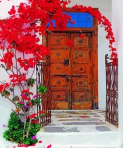 Bougainvillea Front Door Diamond Painting