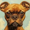 Boxer Brown Dog Puppy Diamond Painting