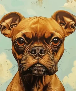 Boxer Brown Dog Puppy Diamond Painting