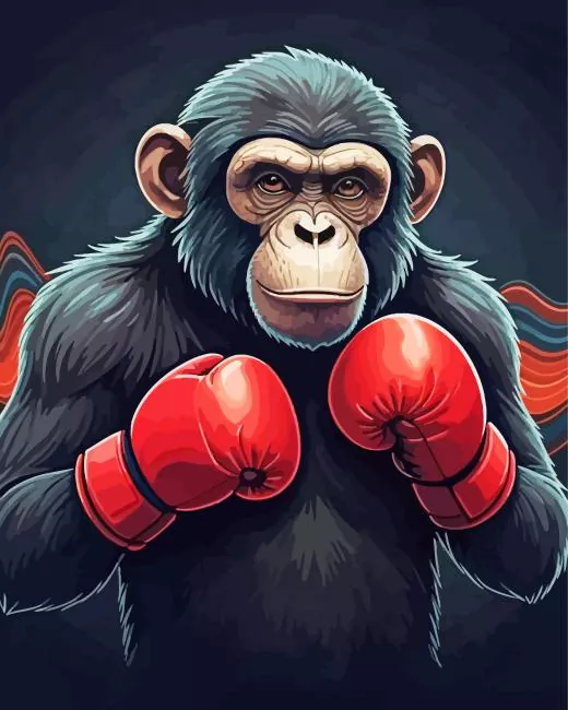 boxer monkey Diamond Paintings Boxer Monkey Diamond Painting