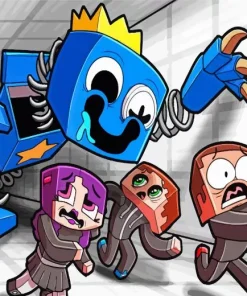 Boxy Blue Diamond Painting