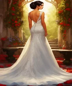 Bride In A Wedding Dress Diamond Painting