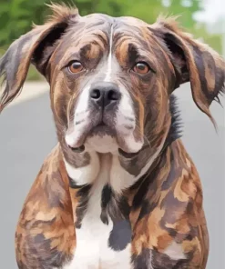 Brindle Dog Diamond Painting