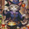 Cat Witch Diamond Painting