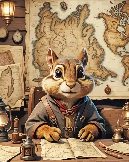 chipmunk face art Diamond Dotz Chipmunk Face Art Diamond Painting