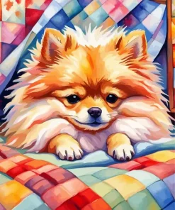 Cool Pomeranian Art Diamond Painting