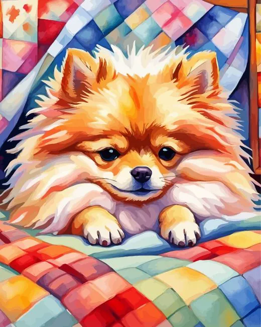 cool pomeranian art Diamond Paintings Cool Pomeranian Art Diamond Painting