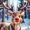Cool Rudolph Diamond Painting