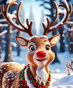 Cool Rudolph Diamond Painting