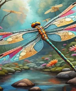 Dragonfly Art Diamond Painting