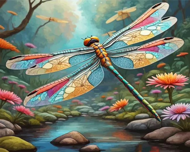 dragonfly art Diamond Paints