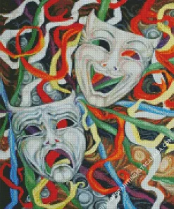 Drama Masks Diamond Painting