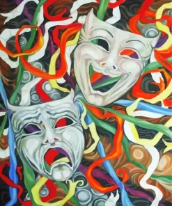 Drama Masks Diamond Painting