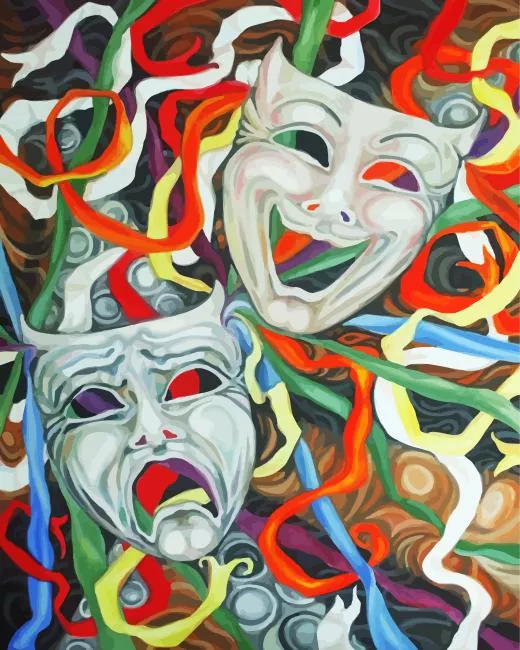 drama masks Diamond Paintings
