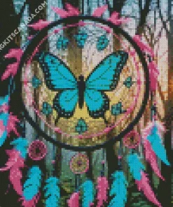 Dream Catcher Butterfly Art Diamond Painting