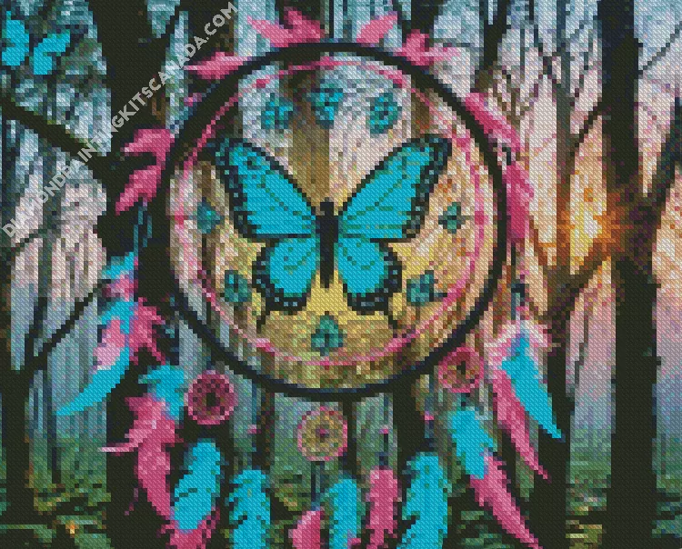 dream catcher butterfly art Diamond Paintings Dream Catcher Butterfly Art Diamond Painting