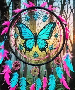Dream Catcher Butterfly Art Diamond Painting