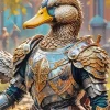 Duck In Armor Art Diamond Painting