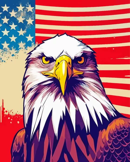 eagle american flag art Diamond Paints Eagle American Flag Art Diamond Painting