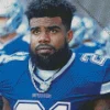 Ezekiel Elliott Player Diamond Painting