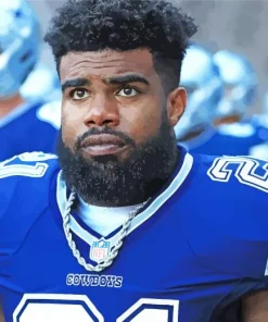 Ezekiel Elliott Player Diamond Painting